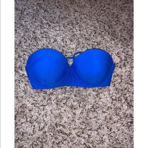 Forever 21 blue strapless bikini top